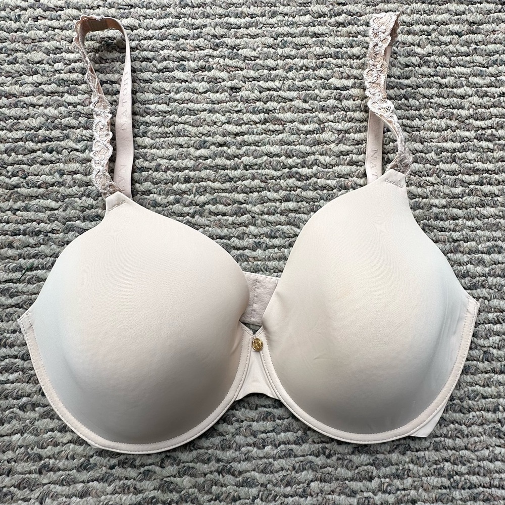 Natori Pure Luxe Contour Underwire Bra T-Shirt Bra Cafe Sand Beige 34DDD